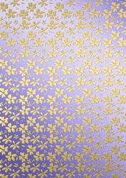 Gold Metallic Flowers Matching Backing Paper