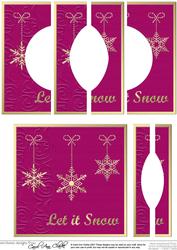Xmas Snowflakes Circular Side Stacker