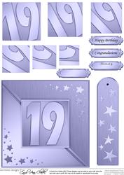 19th Metallic Age Quick Card with Twisted Pyramage