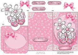 Fluttery Butterfly Lottery Wallet Card