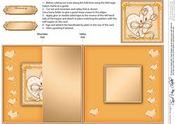Lovin Heart - No-Hole Fold Back Card