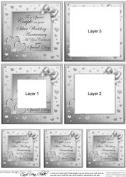To a Special Couple - Silver Wedding Anniversary Tunnel Topper