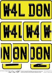 Well Done Novelty Number Plate with Side Stacker