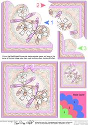 Dreamy Dragonflies Shell Edged Corner Side Stacker