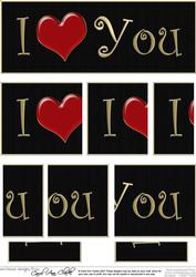 Dl I Love You with Side Stacker Topper