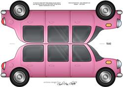 Stretch Limo Shaped Card