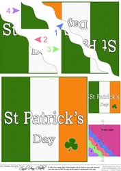 Saint Patrick's Day Wavy Corner Side Stacker Topper