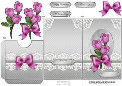 Roses and Lace Lottery Wallet Card