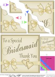 Bridesmaid Thank You Wavy Corner Side Stacker