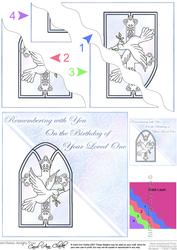 Anniversary of Loved Ones Birthday Wavy Corner Side Stacker