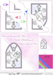 Anniversary of Loved Ones Birthday Wavy Corner Side Stacker