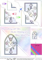 Anniversary of Loved Ones Birthday Wavy Corner Side Stacker
