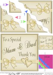 Mum and Dad Thank You Wavy Corner Side Stacker
