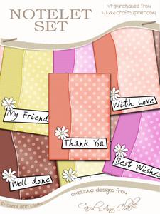 Spotty Dotty Daisy Notelet Set