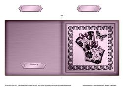 Elegant Boudoir Cut and Fold Card