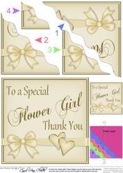 Flower Girl Thank You Wavy Corner Side Stacker