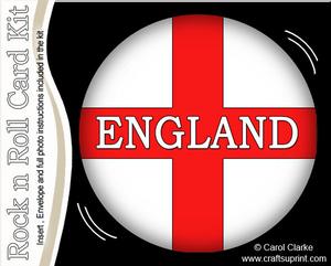 English Flag Rock N Roll Kit with Envelope and Insert