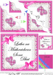 Scottish Tartan Mothers Day Wavy Corner
