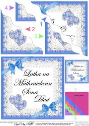Scottish Tartan Mothers Day Wavy Corner