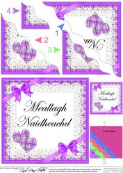 Scottish Tartan Congratulations Wavy Corner