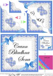 Scottish Tartan Anniversary Wavy Corner