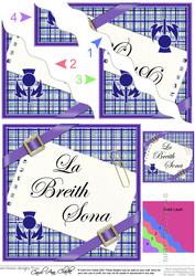 Scottish Tartan Birthday Wavy Corner