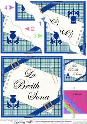 Scottish Tartan Birthday Wavy Corner