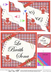 Scottish Tartan Birthday Wavy Corner