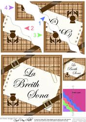 Scottish Tartan Birthday Wavy Corner