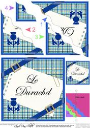 Scottish Tartan Good Wishes Wavy Corner