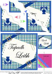 Scottish Tartan Thank You Wavy Corner