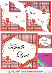 Scottish Tartan Thank You Wavy Corner