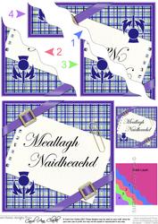 Scottish Tartan Congratulations Wavy Corner