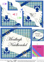 Scottish Tartan Congratulations Wavy Corner