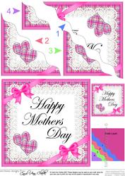 Tartan Mothers Day Wavy Corner