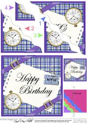 Tartan Birthday Day Wavy Corner