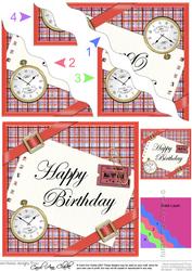 Tartan Birthday Day Wavy Corner