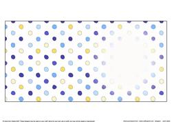 Men's Dotty Square Portrait or Landscape Insert