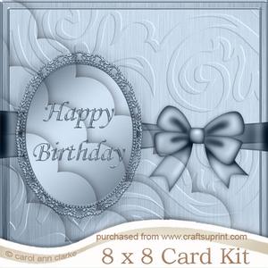 8 x 8 Birthday Kit with Scalloped Corners