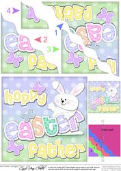 Hoppy Easter Father Bunny Boy Felties Wavy Corner