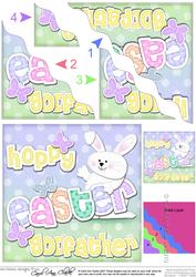 Hoppy Easter Godfather Bunny Boy Felties Wavy Corner