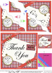 Tartan Thank You Wavy Corner