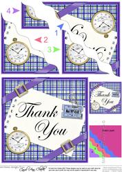 Tartan Thank You Wavy Corner