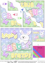 Hoppy Easter Gramps Bunny Boy Felties Wavy Corner