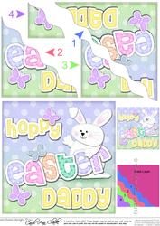 Hoppy Easter Daddy Bunny Boy Felties Wavy Corner