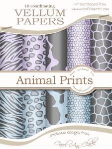 Funky Fun Animal Print Vellum Paper Kit