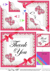 Tartan Thank You Wavy Corner