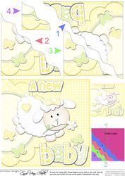 A New Baby Lamb Felties Wavy Corner