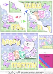 Hoppy Easter Mammy Easter Bunny Girl Felties Wavy Corner
