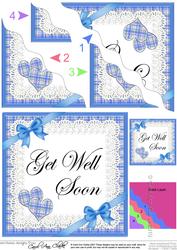 Tartan Get Well Soon Wavy Corner